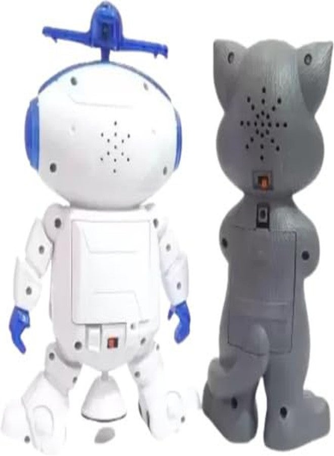 HDA GROUP Musical Sound Toy Dancing Robert & Tommcate (Pack of 2) for Kids 3+ Years | Fun Musical Learning Toy with Lights & Sounds - Encourages Creativity, Hand-Eye Coordination (Multicolor) - Image 3